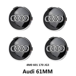 4L0 601 170 BBSS Lot de 4 Capuchons de moyeu de Roue en Alliage pour Audi 77 mm Gris et Chrome Logo Q5 Q7 A8 Part NR