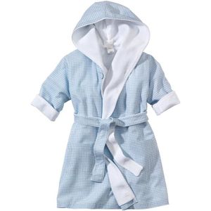 Clinotest Peignoir de bain pour enfant avec capuche Bleu ou jaune 100 /% coton