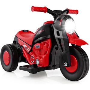 MOTO - SCOOTER COSTWAY Moto Électrique 6V pour Enfants avec Machi