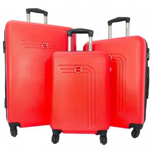 SET DE VALISES Set de 3 valises 20cm-25cm-29cm Abs Corail - ba10653 - 