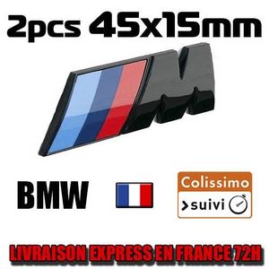 INSIGNE MARQUE AUTO Emblème Logo Sticker Bagde BMW M-Tech 3D 45x15mm