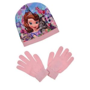 BONNET - CAGOULE Bonnet Gants Princesse Sofia Taille 54 Rose Disney enfant GUIZMAX