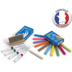 TABLEAU ENFANT Lot Feutres et craies Coffret Spécial Tableau