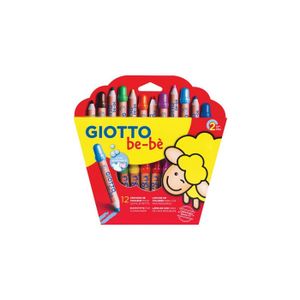 Crayon cire Giotto Maxi bébé - pot de 40 crayons