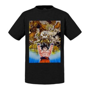 T-SHIRT T-shirt Enfant Noir Dragon Ball Sangoku Genkidama 