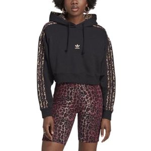 SWEATSHIRT Sweat Adidas Animal Print Crop Noire pour Femme