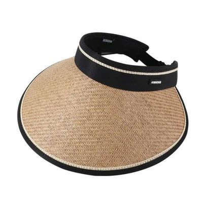 Maylisacc Chapeau De Paille Plage à Large Bord Pour Femme - Visière Soleil UPF 50+ Protection UV Été Pliable