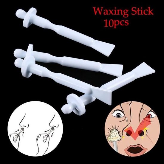 Kit pour épilation à la cire abeille du nez, 10 pièces, formule sûre