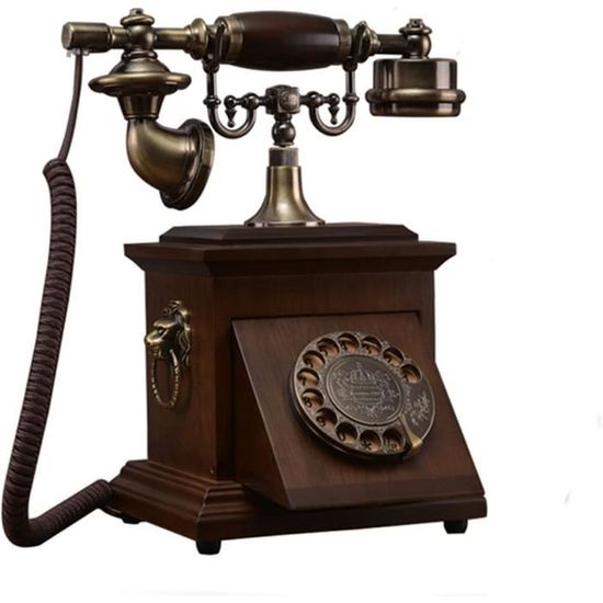 Cadran Rotatif Fixe téléphone européen Ancien Bureau téléphonique rétro téléphone à téléphone