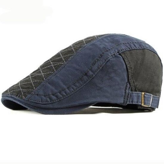 Casquette style béret homme femme ajustable 55-60cm 100% coton et denim Casquette style béret homme femme ajustable 55-60cm 100% coton et denim
