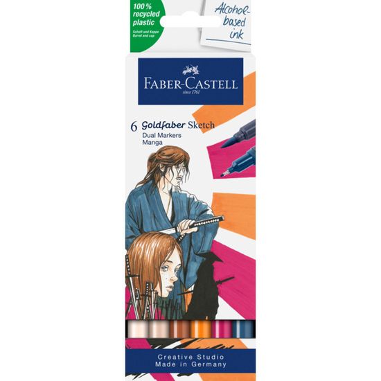 Set De 12 Feutres Lavables Castle – Pointe Fibre 3 Mm, Couleurs Vives, Encre Lavable 30°C