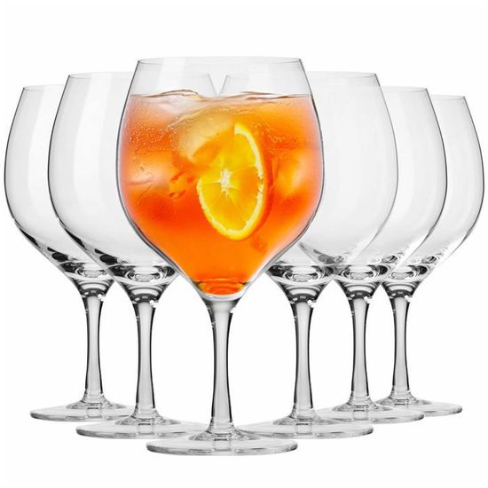 Krosno Verres Avec Motif Floral - Lot De 6 X 250 Ml - Pour L'Eau, Les