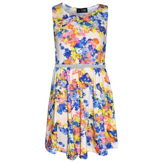 Robe Patineuse Bébé Fille Advent 10 - Sans Manches, Coupe A, 92% Coton/8% élasthanne - Pour Fête, école, été