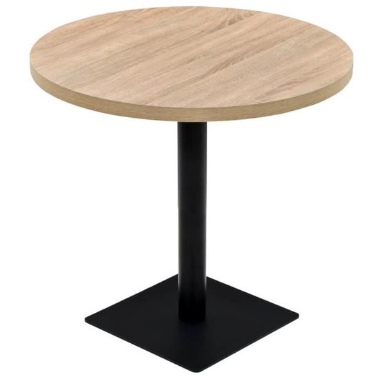 6913[TOP SELLER]Table de bistro Mange Debout Unique 2-4 Personnes,Design Moderne,Table à manger Meuble Bar MDF et acier Rond 80 x 75