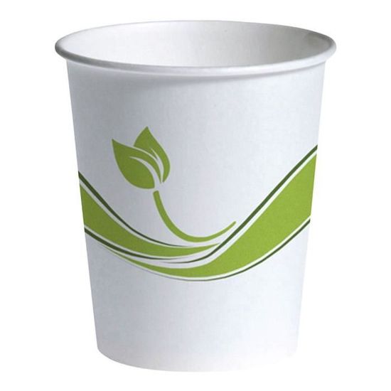 Gobelets En Papier Blancs Jetables - Résistants Pour Boissons Chaudes/froides, Recyclables, Idéaux Café/thé/événements