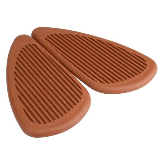 Pads Antidérapants Pour Réservoir Moto Rétro - Lot De 2 En ABS Noir, Adhésif Fort, Protection Anti-rayures