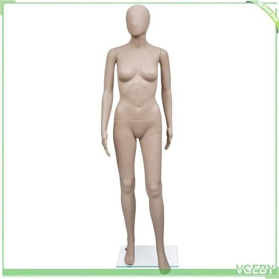 Mannequin Couture Femme Taille 36/38 (S) - Mousse PU, Housse Noire, Pied Métal Réglable - 8