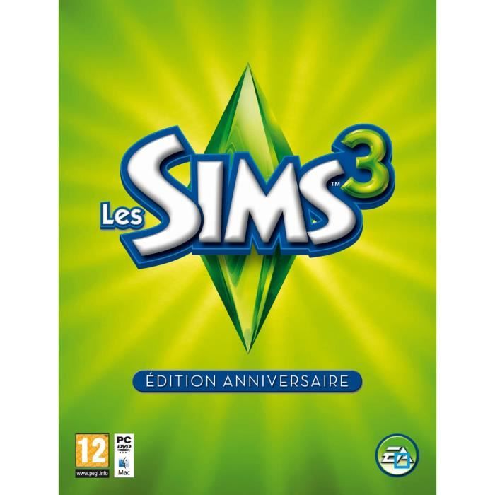 Electronic Arts Les Sims 3 Edition Anniversaire / Jeu PC Dvd-Rom -