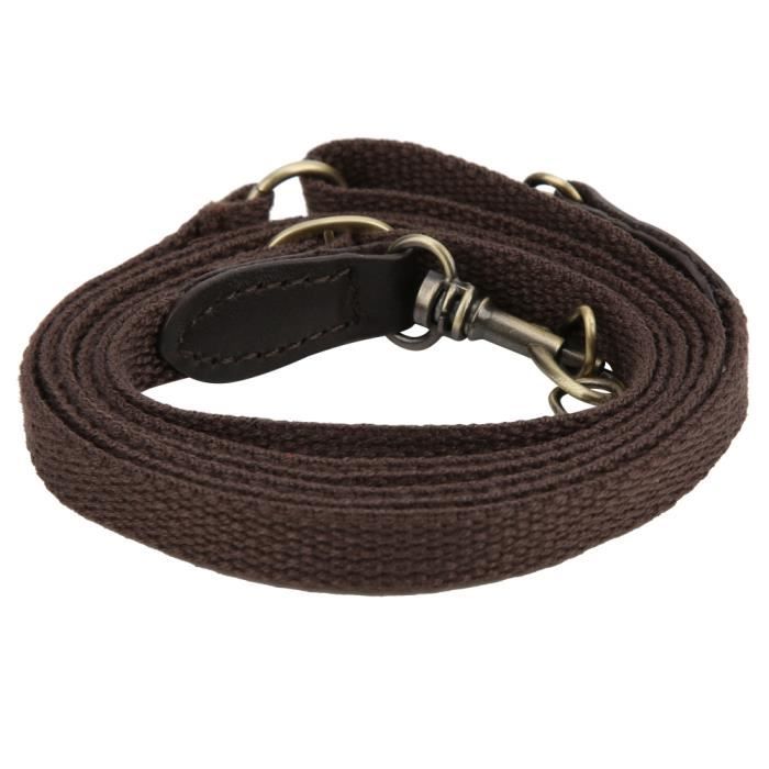 Sangle de sac cuir + sangle + accessoires en bronze marron-CHE