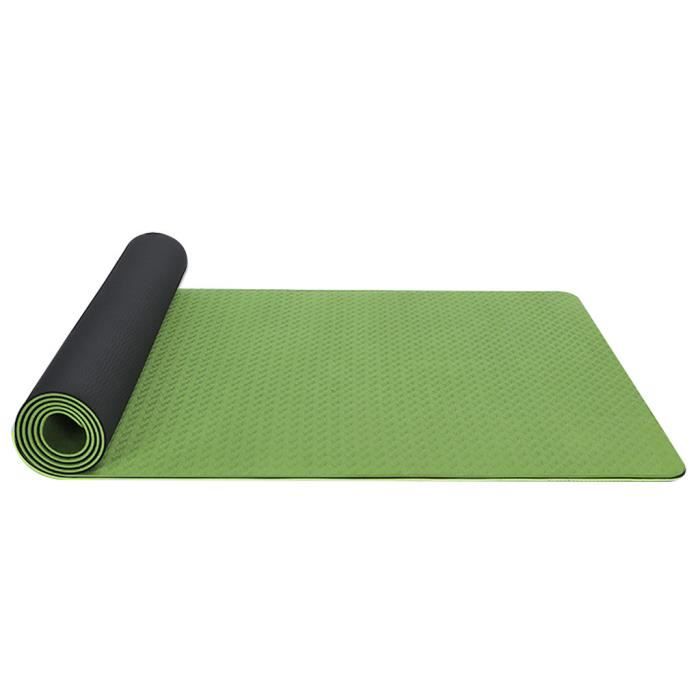 Tapis de yoga Classic Pro Tapis de yoga TPE Tapis d'exercice antidérapant écologique @veberge Vert 42