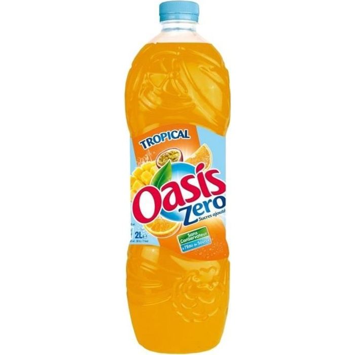 Oasis Tropical Zéro 2L (pack de 6)