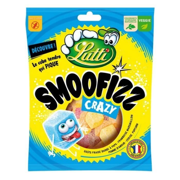 Lutti Smoofizz Crazy 200g (lot de 8)