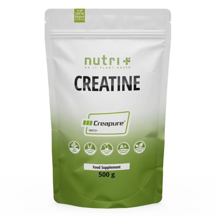 NUTRI-PLUS CRÉATINE MONOHYDRATE (CREAPURE®) - 500g de poudre