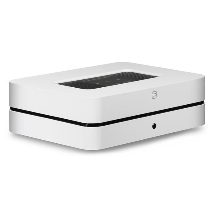 Bluesound Powernode 2i HDMI Blanc - Amplificateur lecteur réseau multiroom DAC avec Wi-Fi et Bluetooth compatible Hi-Res Audio /