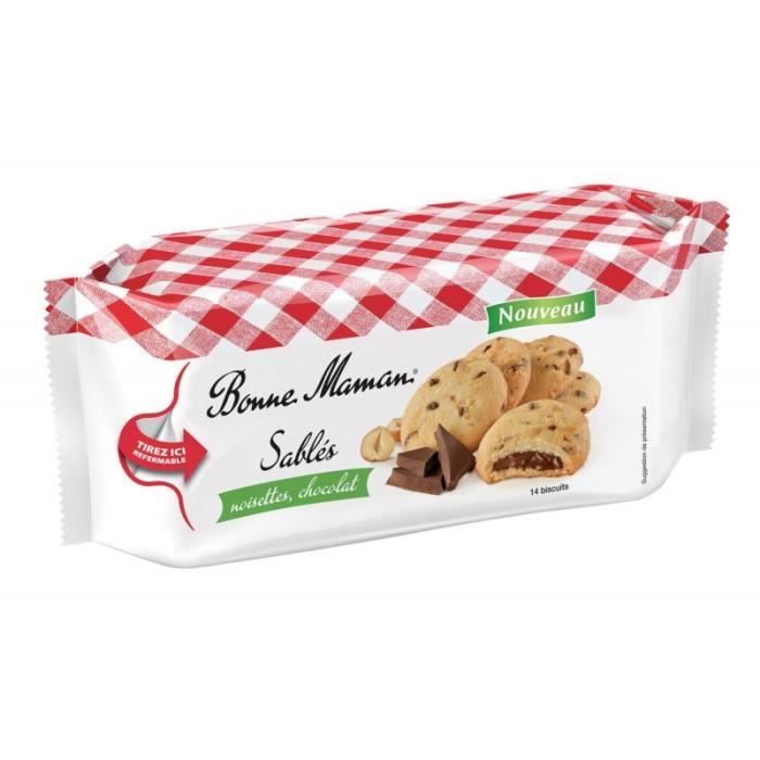 BONNE MAMAN - Sablés Noisette Chocolat 150G - Lot De 4