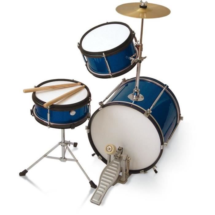DELSON Batterie Enfant 3 futs Bleue