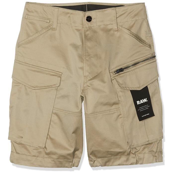 G-STAR RAW Rovic Zip Relaxed 12-Length Shorts, Noir (Dune 239), W28 (Taille Fabricant: 28W) Homme - D08566-5126-181