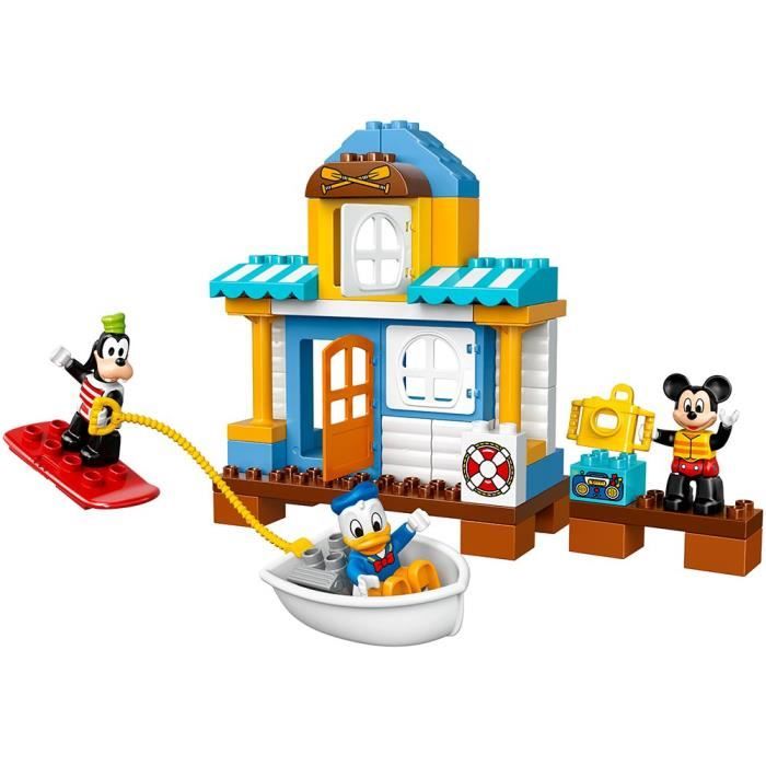LEGO Duplo Disney Junior Mickey & Friends Beach House, enfants d'âge préscolaire, pré-maternelle Grand Building Block JB0B9