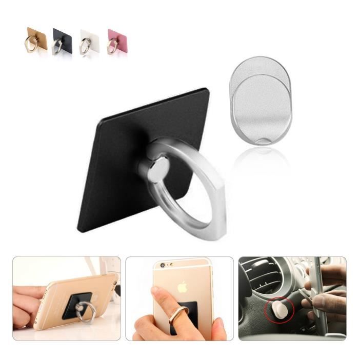 support téléphone universel ring bague noir