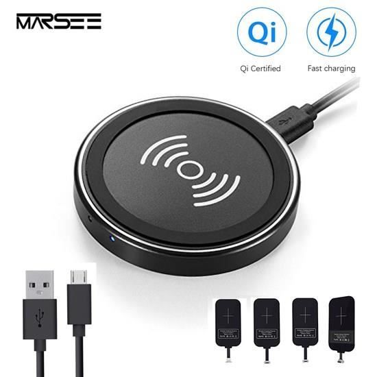 Chargeur Sans Fil Rapide Chargeur à Induction Quick Charger 2.0 pour iPhone X/ 8 Plus/ 8, Samsung Galaxy S8 Plus/ S8/ S7 Edge/ S7