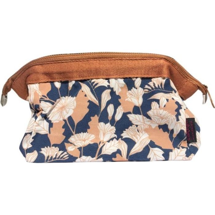 Petite Trousse de toilette Compacte pliable, trousse à maquillage, pochette cosmétique ,style japonais ( doré )