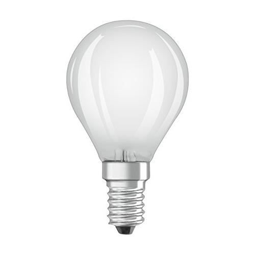 Osram LED BASE CLASSIC P - Lampe LED, de forme sphérique: E14, 4 W, 220...240 V, 40 W remplacement, Warm White, 2700 K, 2pack