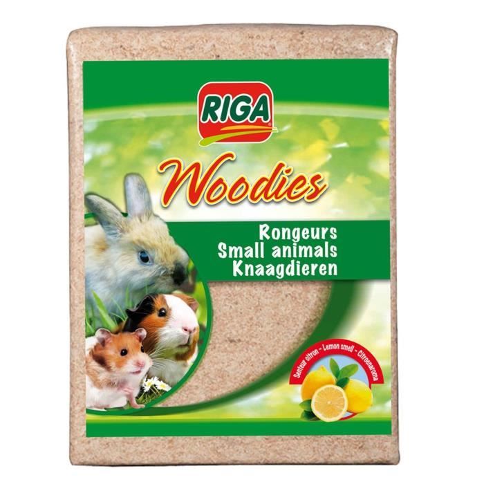 RIGA litière copeaux citron 3,6 kg RONGEURS