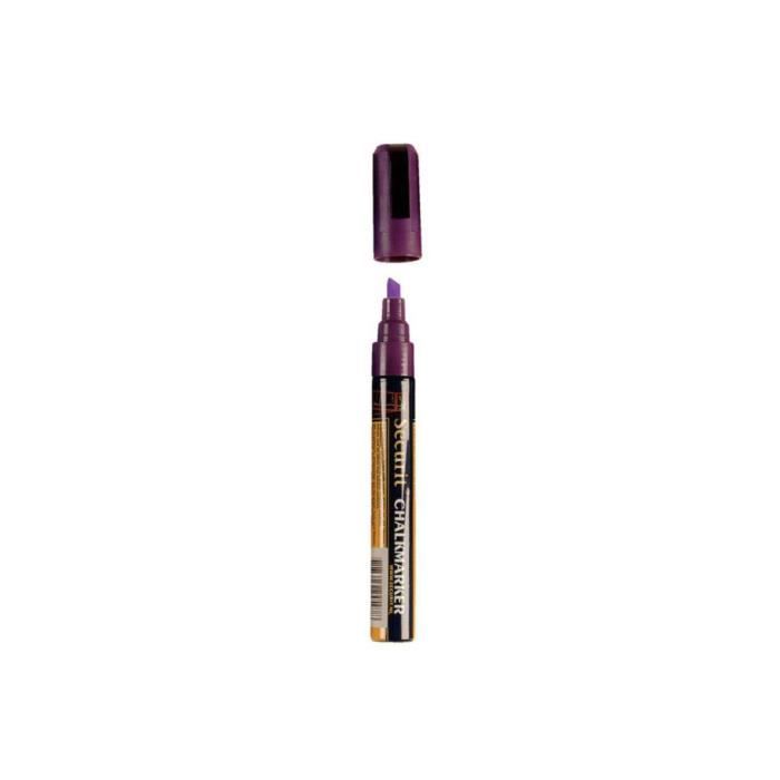 Marqueur pour ardoise effaçable 6 mm SECURIT - Violet