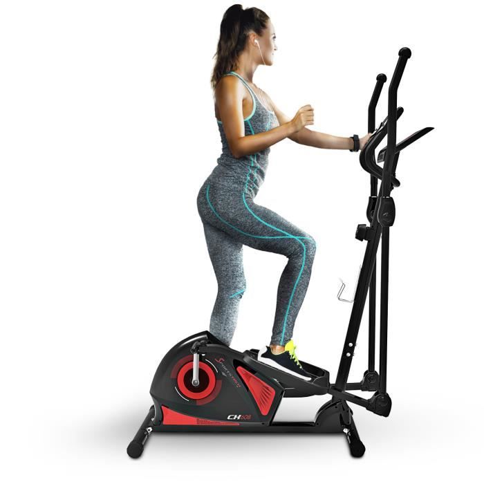 Sportstech - Vélo elliptique ergomètre CX608 inertie 12 kg système bluetooth - freinage magnétique - 8 niveaux de résistances