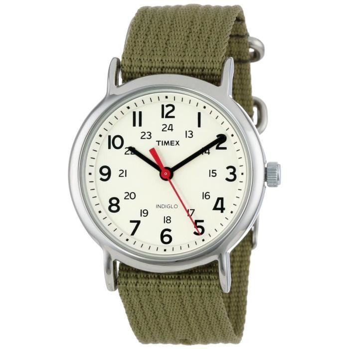 Montre Mixte Timex Weekender T2N6519J Vert