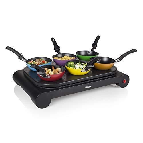 Wok Party Set Tristar BP-2827 – À utiliser aussi comme plancha et crêpière – Puissance : 1 000 W