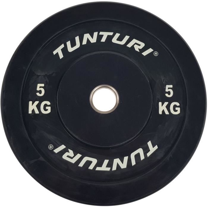 TUNTURI Disque de Musculation 5kg Noir