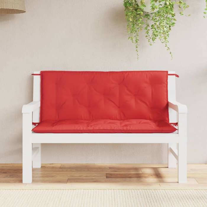vidaXL Coussins de banc jardin Lot de 2 - vue 4