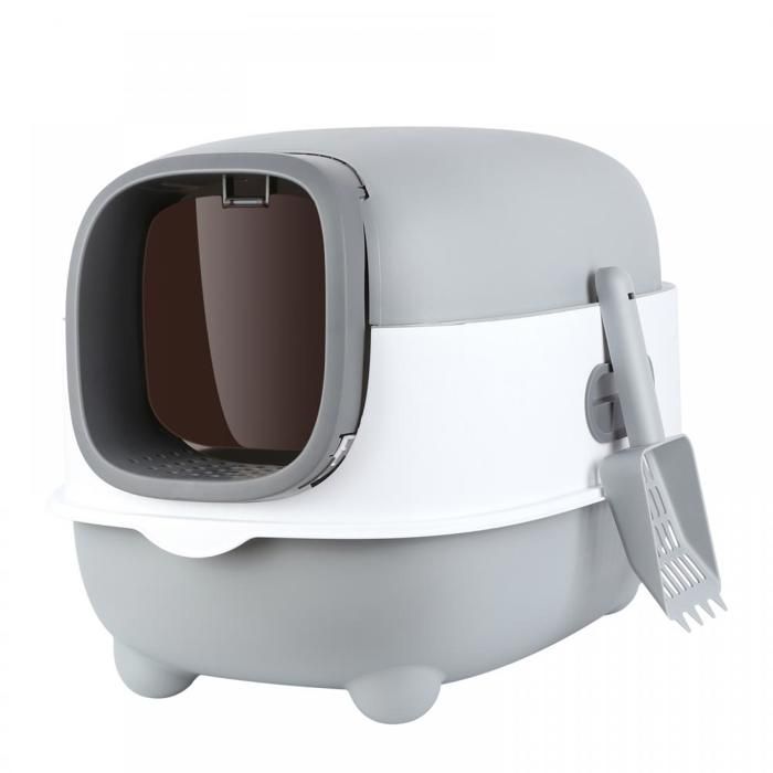 Comparer les prix de MIPAN Bac à Litiere Chat Bac à Litière Autonettoyante,pour Chats gris