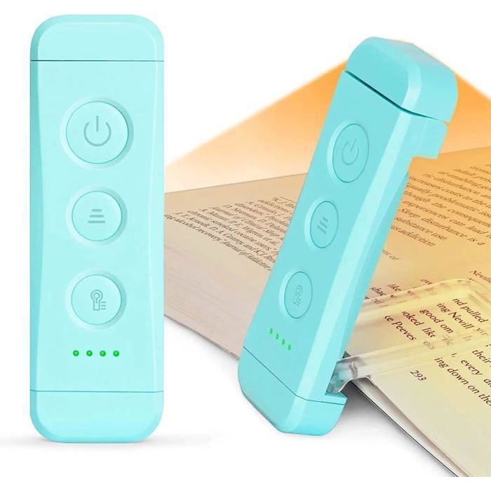 Lampe de lecture pour livres lampe de lecture respectueuse des yeux 3 couleurs et 5 niveaux de luminosité intensité