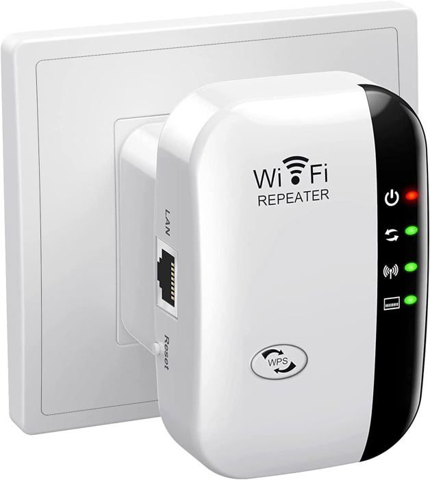 Répéteur Ports LAN Répéteur WiFi 4 Antennes - 300Mbps - Ports LAN - Mode Répéteur/AP/Routeur - Couverture 300 M² Répéteur WiFi Extérieur Grande Couverture