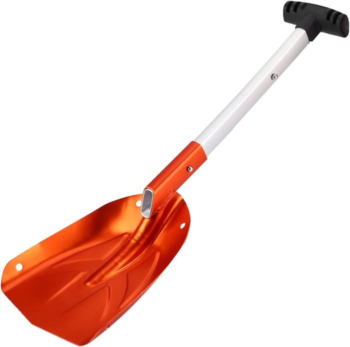 Pelle à Neige Orange Kadax - Largeur 46.5cm, Bord Aluminium, Sans Manche, Résistante Au Gel - 7