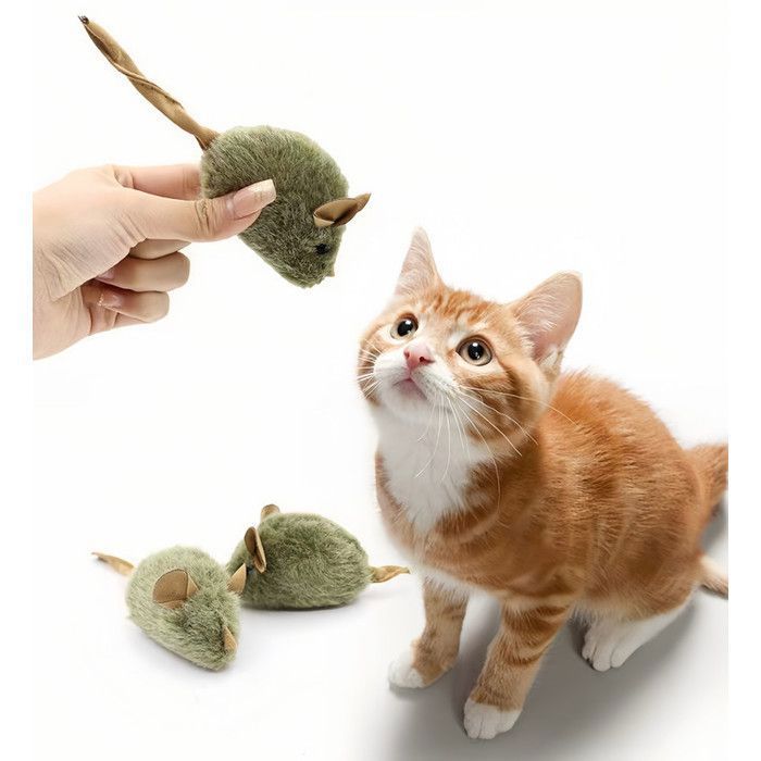 Meilleurs prix pour Jouet interactif pour chat-Jouets imitation souris -Jouet interactif avec fonction de réveil et gazouillis de la souris