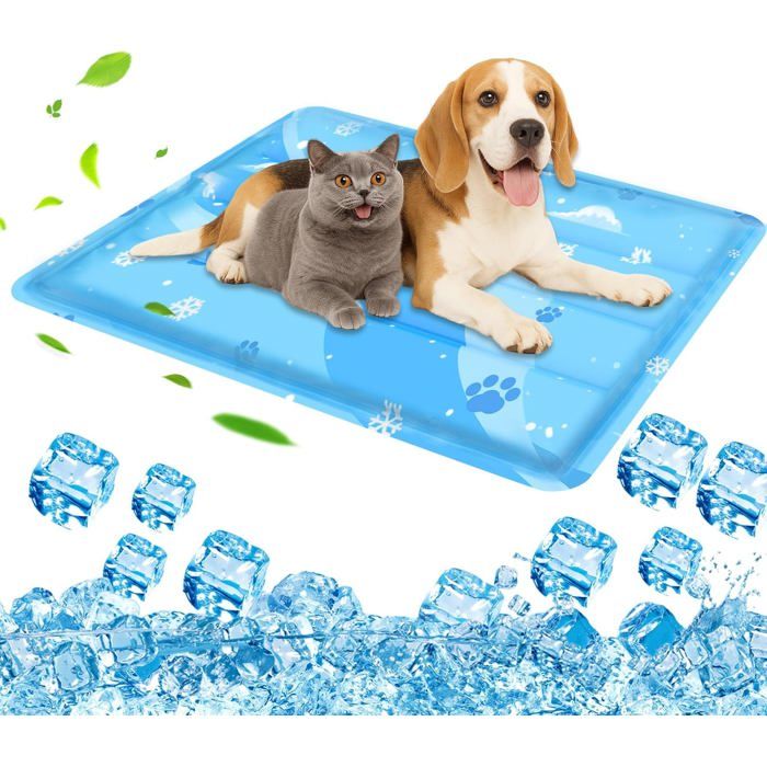 Comparer les prix de Tapis Rafraichissant ChienTapis en Gel Auto-refroidissant pour Animaux de CompagnieRésistant aux Rayures Plus DurableTapis de