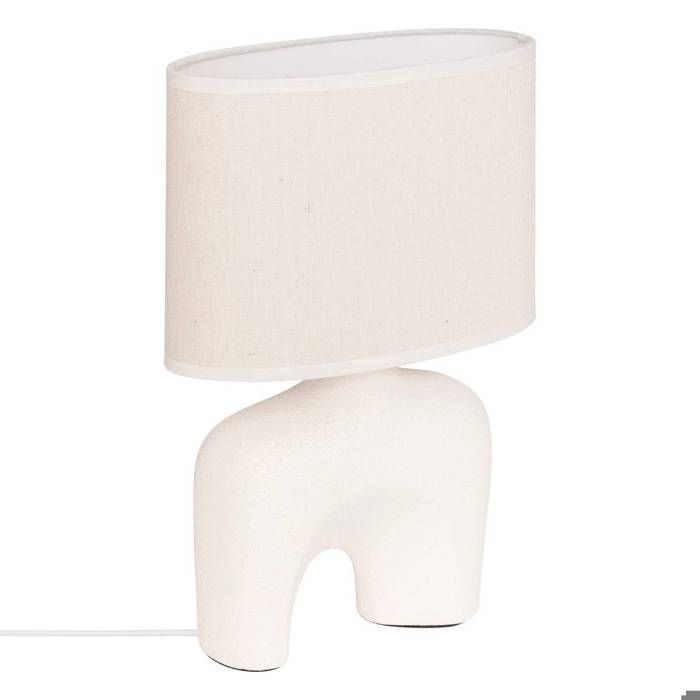 Lampe à poser champignon secteur Gaby blanc H31 5cm - Atmosphera Créateur dintérieur Lampe à poser champignon secteur Gaby blanc H31 5cm - Atmosphera Créateur dintérieur